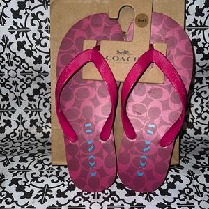 Coach flip flops